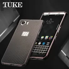 TUKE металлический каркас алюминиевый бампер Жесткий ПК чехол для Blackberry Keyone Чехлы роскошный Углеродный волокно ТПУ чехол для Blackberry Mercury