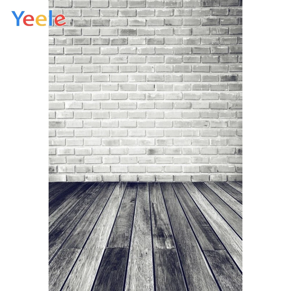 

Yeele Brick Wall Wood Floor Baby Portrait Pet Show Photography Backdrops Customized Photographic Backgrounds For Photos Studio