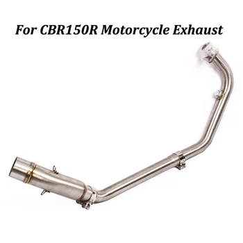 Slip on For Honda CBR150R CBR 150R 2017 2018 2019 Motorcycle Exhaust Muffer Connection Middle Stainless Steel Modify Link Pipe