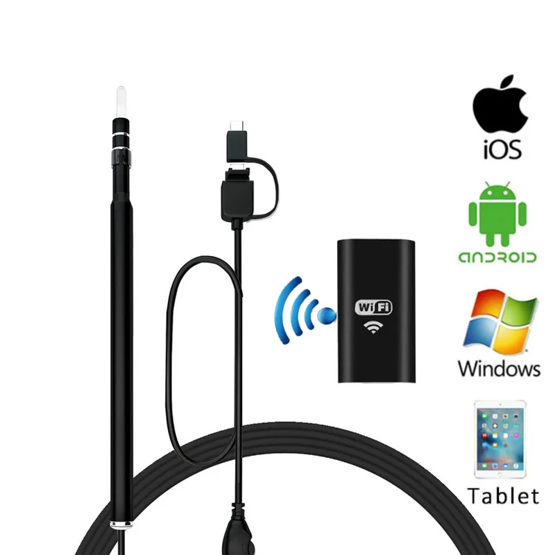 Новинка HD 720 P WIFI портативная ручка Otoscope для IPhone Android ПК ухо медицинское