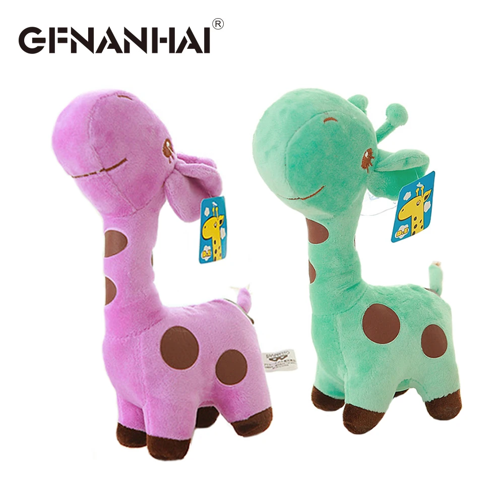Lovely Giraffe Dear Soft Plush Toy Cute Little Baby Stuffed Animal Quality Doll 