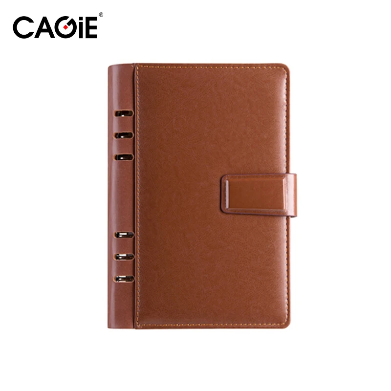 CAGIE Винтаж a5 Binder Кожа тетрадь недатированный календари пуля журнал поставки Filofax