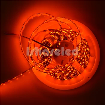 

5M 5050 DC12V 300LED 60LEDs/m FPCB White & Black True Orange Colour Flexible Strip Light IP20/IP65 for Home Decoration