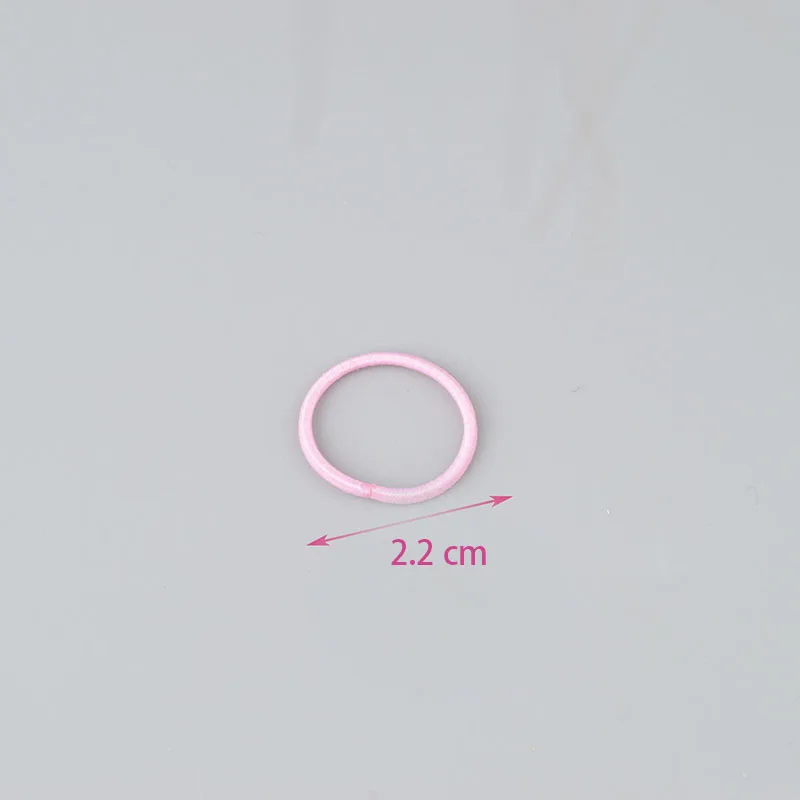 100 pieces Mini Hair Band Fashion Candy Color Rubber Ties Ring Elastic Hair Rope Ponytail Holder For Kids Hair Accessories A342