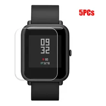 1/2/5PC прозрачного Экран защитный Водонепроницаемый матовая пленка для Xiaomi Huami Amazfit Bip Youth часы Высокое качество протектор L0321