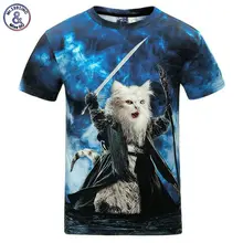 Mr.1991INC Gatos T-shirt Dos Homens/Mulheres 3d Impressão Estrela Meow Gato Hip Hop Camisetas Verão Tops Tees Moda Dos Desenhos Animados 3d camisas