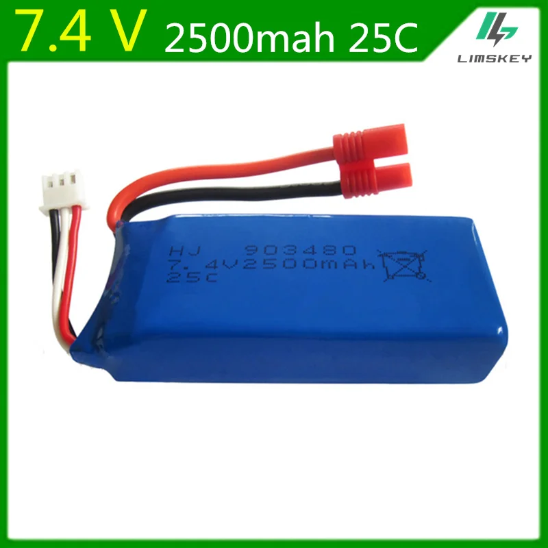 7 4 v 2500mah Lipo для Syma X8C X8W X8G Квадрокоптер V 2500mAh 903480 высокоемкая модель самолета