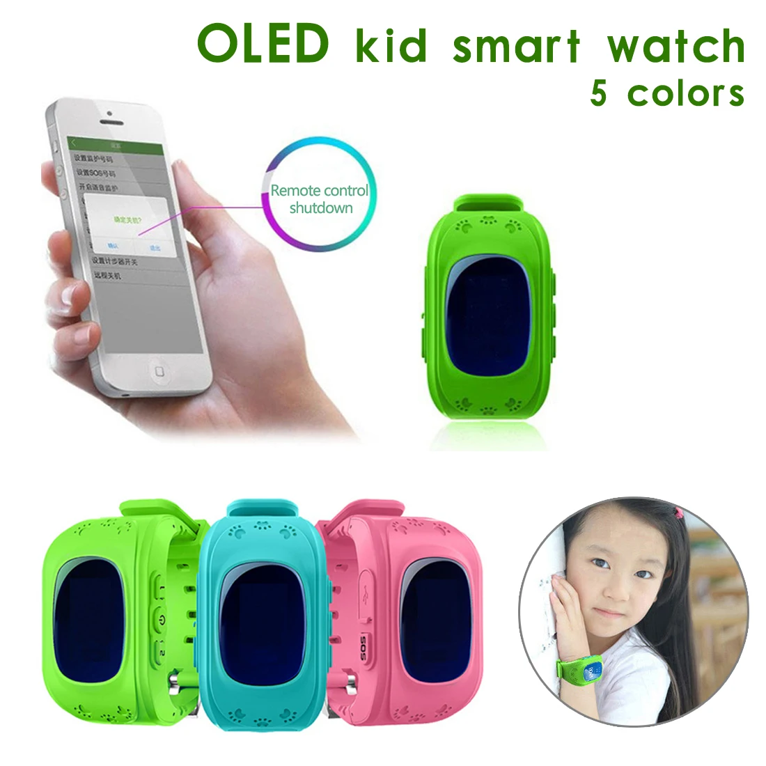  Hohe Qualität Q50 Anti Verloren OLED Kind keine GPS Tracker SOS Smart Überwachung Gps-positionierun