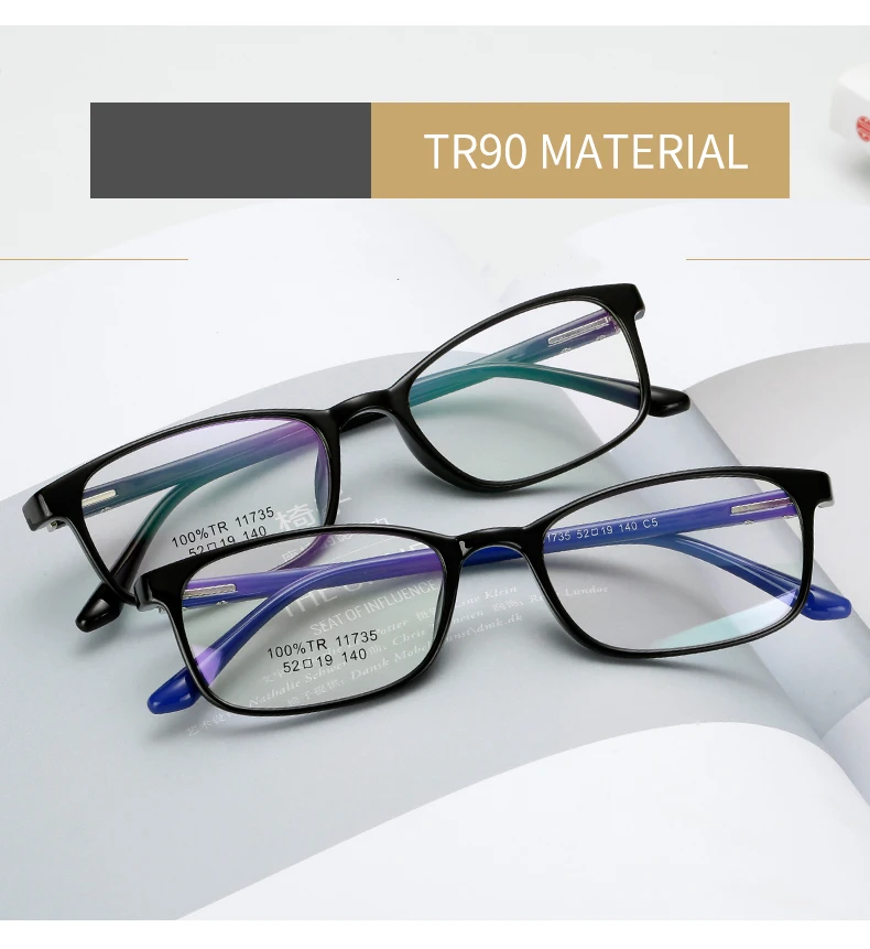 TR90 Titanium Glasses Frame Men Rectangle Eye Glass Clear lens Eyeglasses 2019 Korean Optical Frames Eyewear DesolDelos
