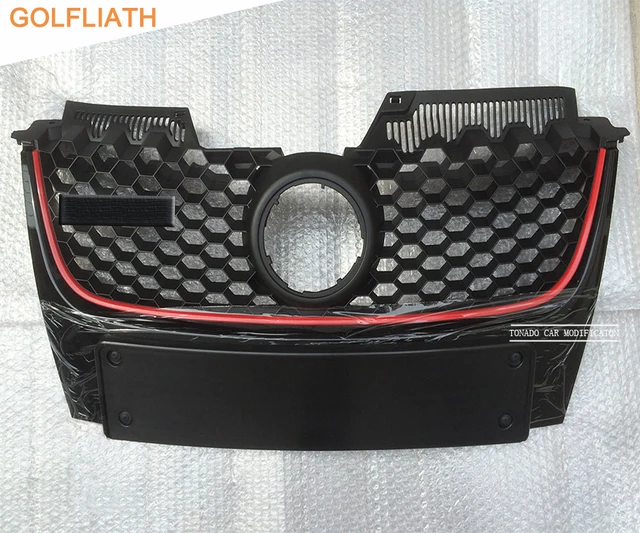 フォルクスワーゲンゴルフ5/Ⅴ、ジェッタ フロントバンパー USグリルセット 車用 グリル 用 ジェッタ用 MK5 用 GLI 用 GTI 用 Gli 2006 2007 2008