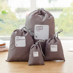 4 Sets Portable Drawstring Bag Waterproof Storage Bags Travel Organizer Housekeeping Pouch Organizer Clothing Shoes Pocket 4 Sets Portable Drawstring Bag Waterproof Storage Bags Travel Organizer Housekeeping Pouch Organizer Clothing Shoes Pocket