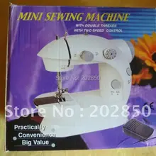 Мини швейная машина, очень легкая, устойчивая функция, 1 год гарантии качества+ вся жизнь техническая поддержка с CE, ROHS