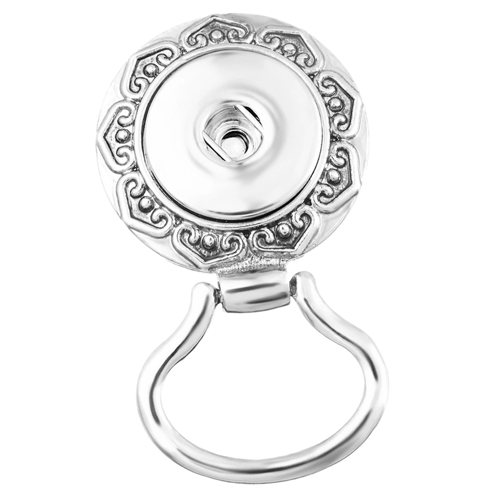 Silver Alloy Snap Button Magnetic Eyeglass Spectacles Sunglasses Holder ID Badge Eye Glasses Brooch Pin Hook