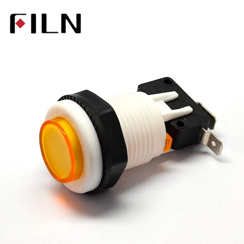 5 Colors small Round Arcade Video Game Player Push Button Switch Durable Multicade MAME Jamma Game Long Switch (5)