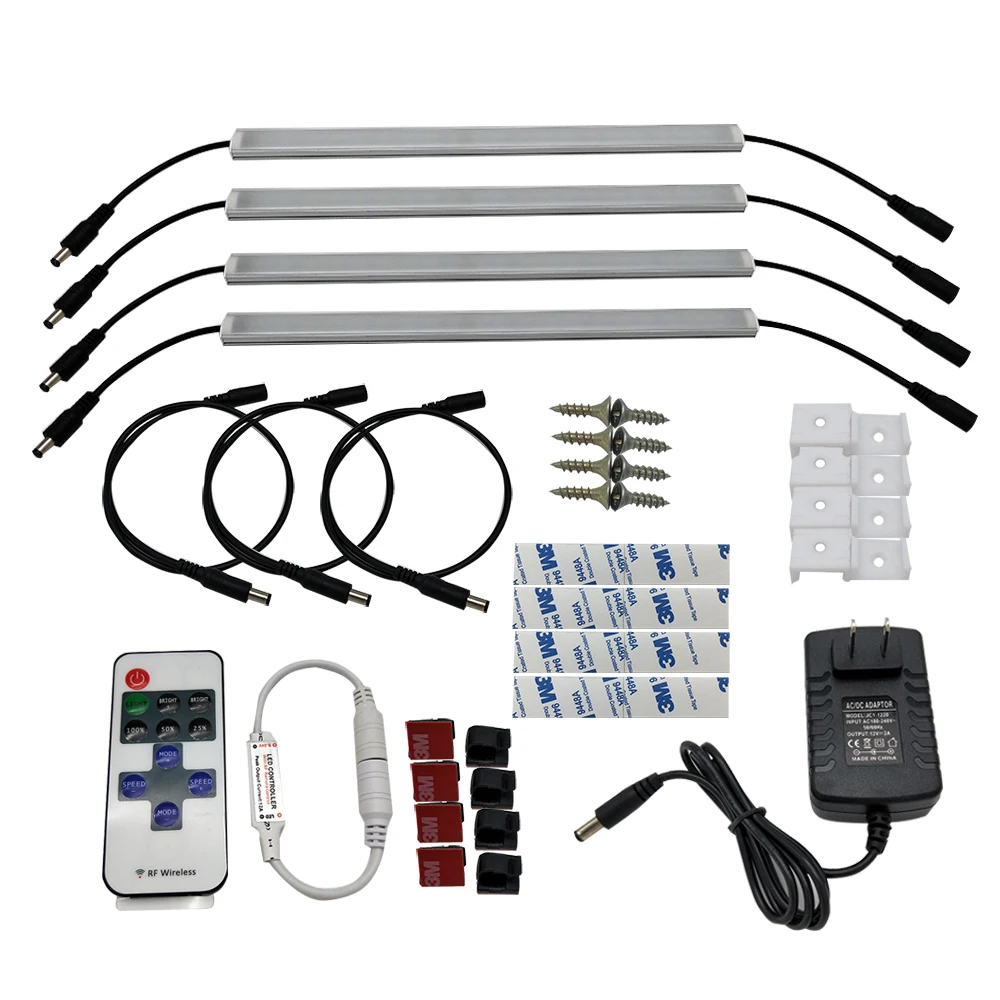 4pcs 30cm LED Kitchen Light 1ft super thin 5730 strips leds extremely