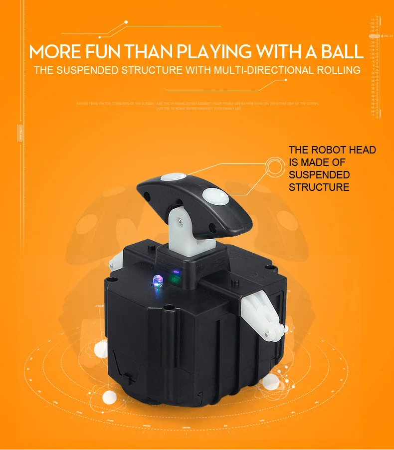 Bb-8 Интеллектуальный робот с дистанционным управлением, интеллектуальная магнитная левитация, детская игрушка BB8, сферический робот для мальчика, подарок на день рождения
