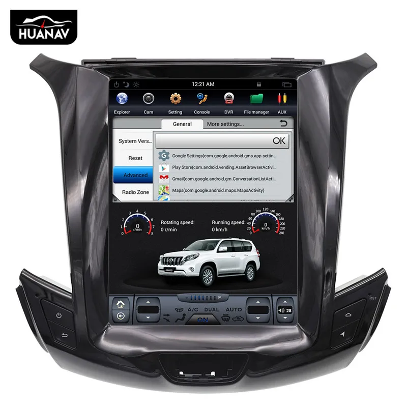 Top HUANVA Android 8.0 Car DVD Player GPS navigation For Chevrolet Cruze 2017 2018 multimedia player tape recorder 8-Core navi Audio 6