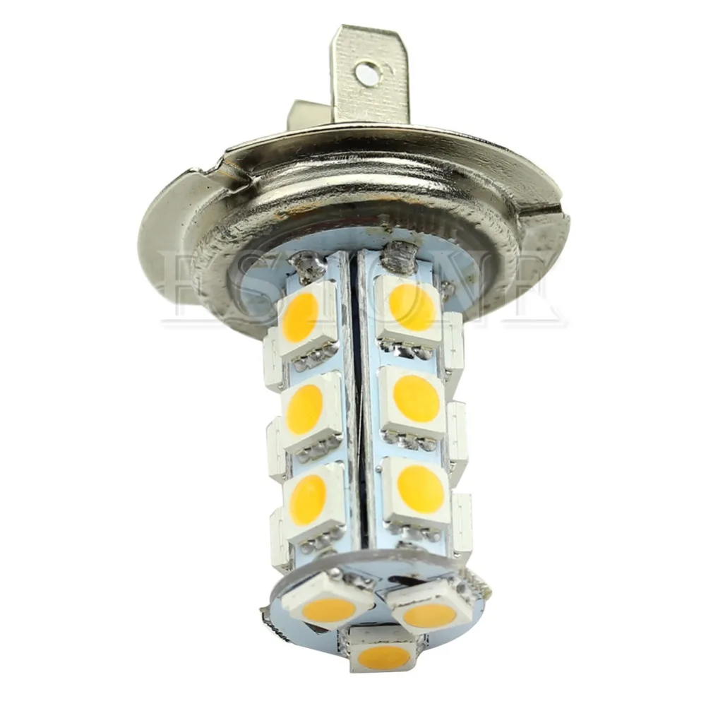 H7 теплый белый 18 SMD 5050 светодиодный автомобиль лампы противотуманного Дневной