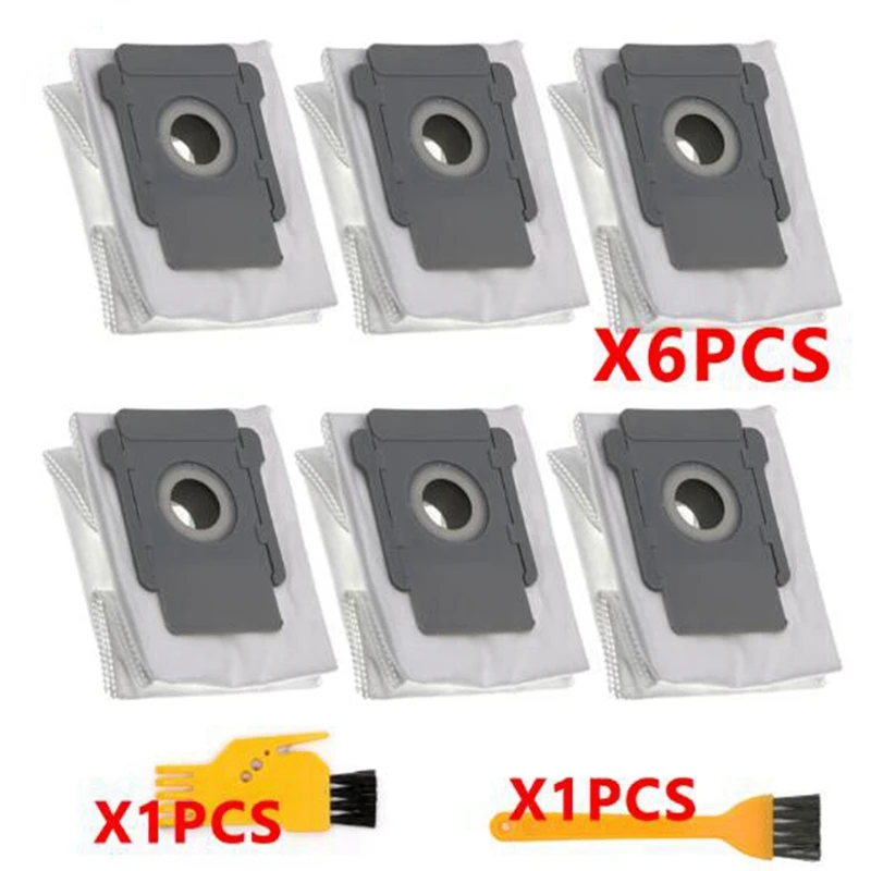 

6 Pcs for Irobot Roomba I7 I7+ Plus E5 E6 Robot Vacuum Cleaner Dust Bag Filter Bags Robotic Vacuum Cleaner Bag Accessories