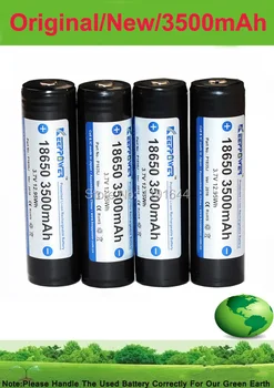

100PCS/lot Original Keeppower PROTECTED 3.7V 18650 3500mah Li-ion Flashlight battery