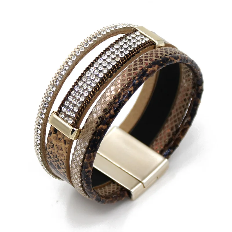 Женский многослойный браслет белый стразы ювелирные изделия|bracelet jewelry|women