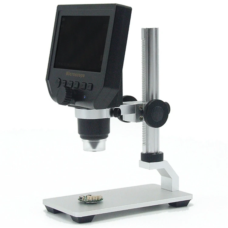 Цифровой микроскоп 600X с непрерывным увеличением 4,3 дюйма HD oled-дисплей 3,6 МП встроенный литиевый аккумулятор металлический подъемный кронштейн