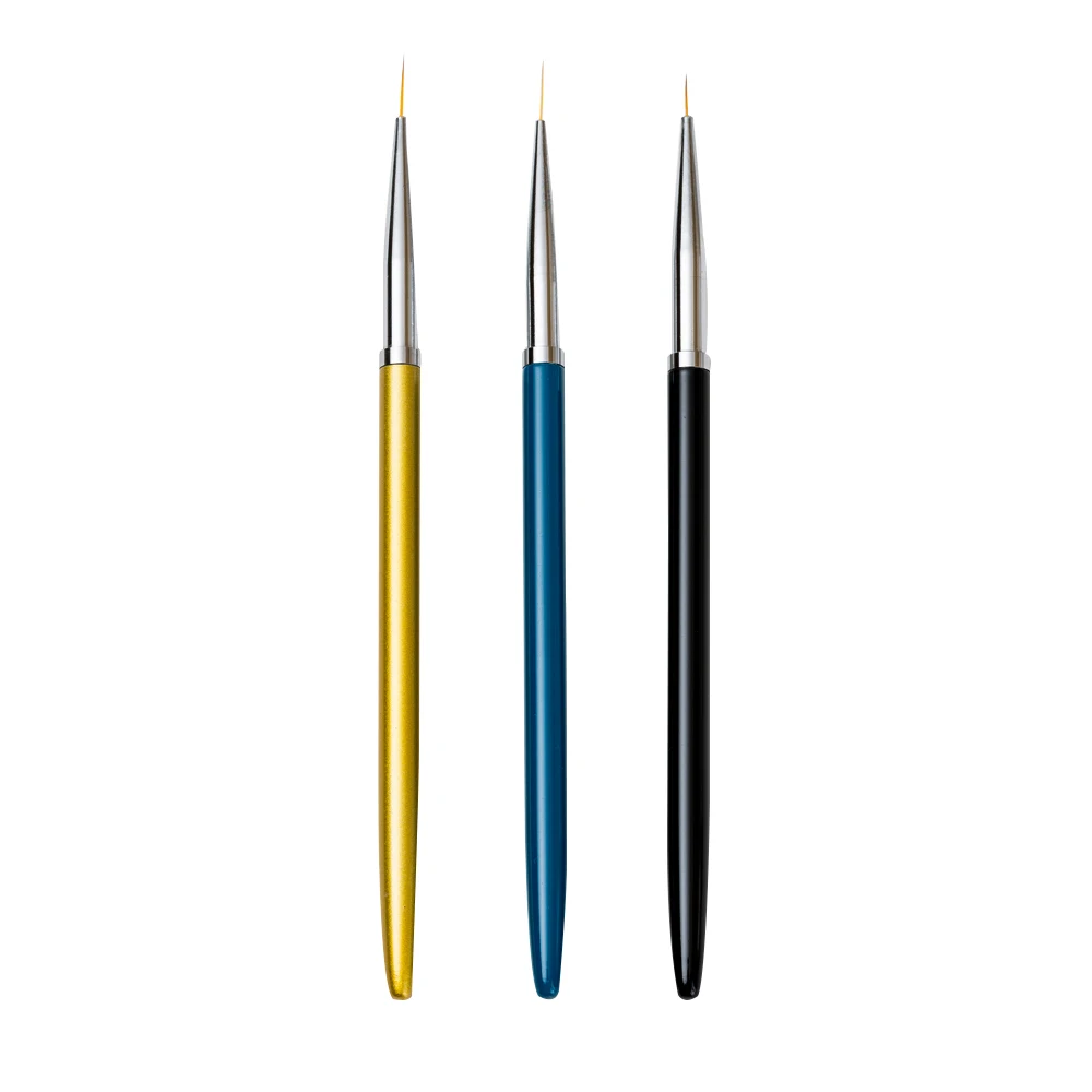Dmoley 3 шт. для дизайна ногтей ручка для рисования 6/8/11 мм 3D ногтей кисти для УФ-геля советы цветочным принтом в стиле «сделай сам линии сетки от французского бренда Маникюрный Инструмент