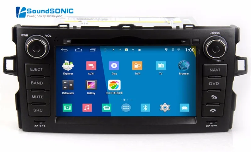 Discount Android 4.4.4 For Toyota Auris Touch Screen Car Stereo Radio DVD GPS Navigation Sat Navi Media System Autoradio Head Unit 12