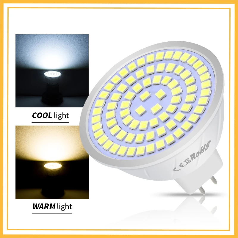 Светодиодный GU10 прожекторная лампа E27 E14 MR16 GU5.3 B22 SMD2835 Bombillas светодиодный 48 60 80 светодиодный s 220 лампада LED светодиодный энергосберегающие лампы для домашнего освещения