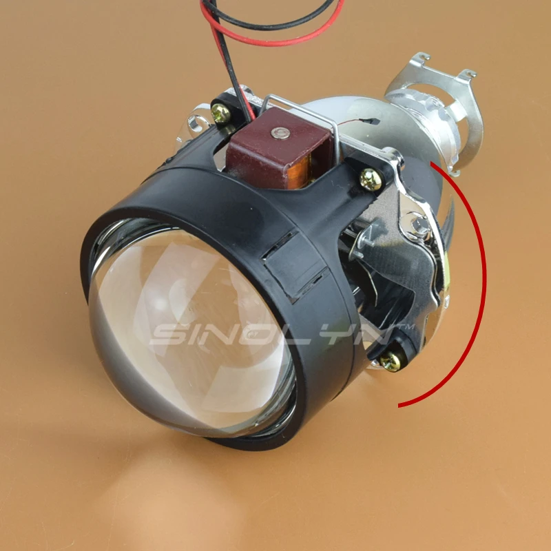 Sinolyn سيارات ترقية البسيطة 2.5 ''7.1 النسخة HID عدسة إسقاط ثنائية الزينون H1 العلوي التحديثية H4 H7 ، سوبر مشرق واضح