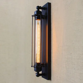 

Retro Vintage Style black steam pipe Loft Industrial Hotel Cafe Bar Restaurant Iron Wall Lamps lights for home hallway bedroom