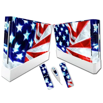 

Free Drop Shipping Vinyl Skin Sticker Protector For Wii For Wii and Controller Skins Stickers For Wii Decal Protector For Wii
