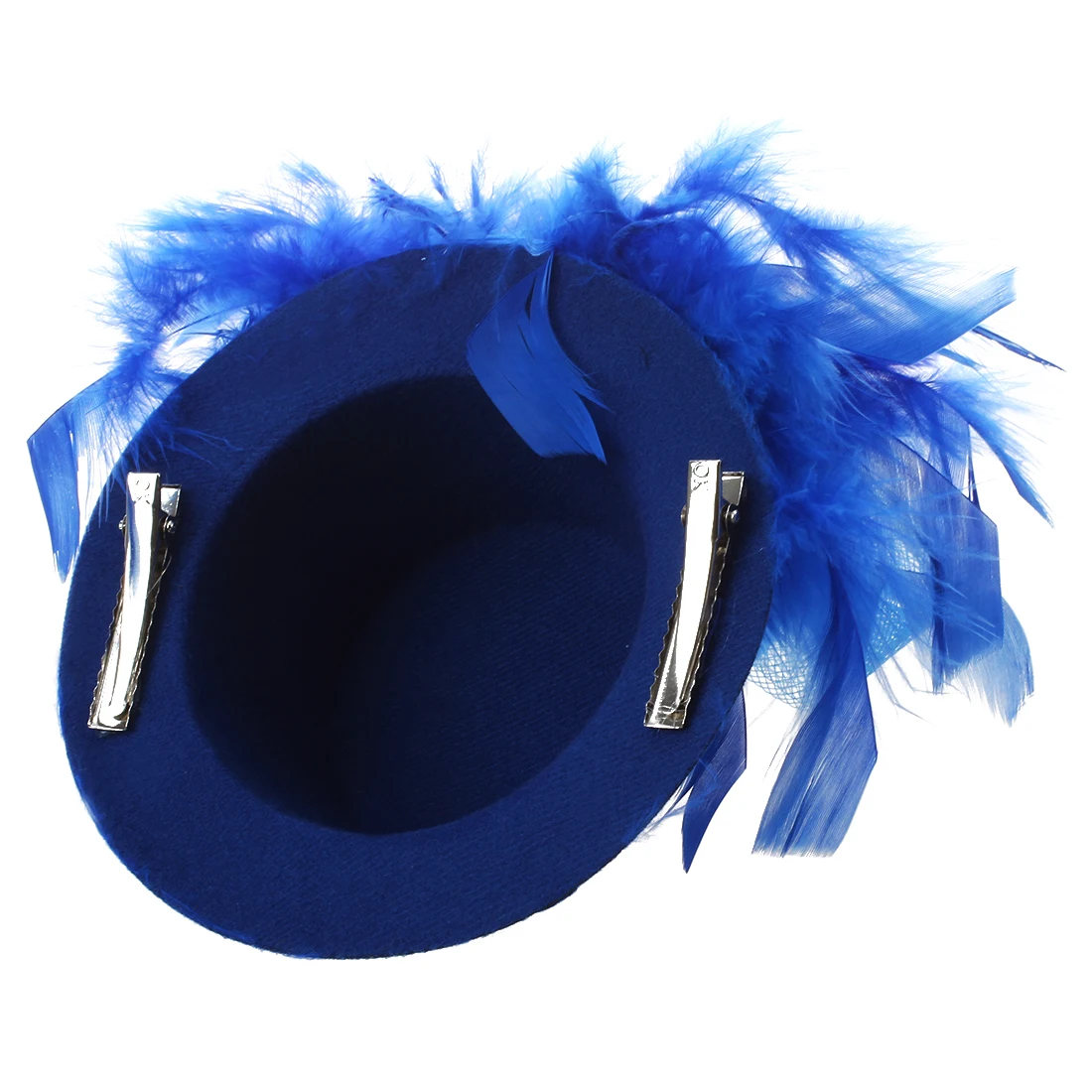 Мини органза Весна шляпа заколка для волос синий