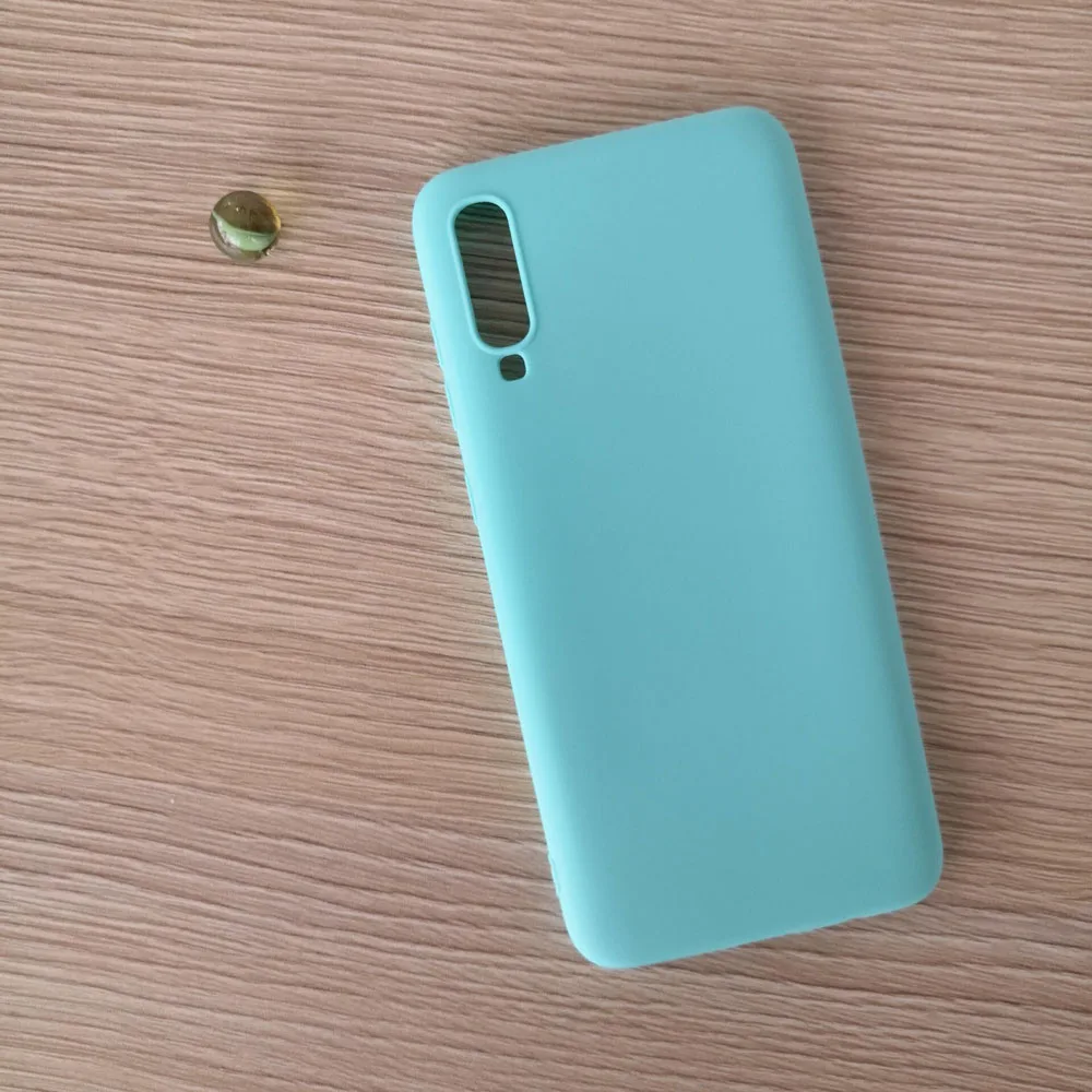 Для Samsung A7 2018 A750 A750F матовый Одноцветный Силиконовый ТПУ мягкий чехол для
