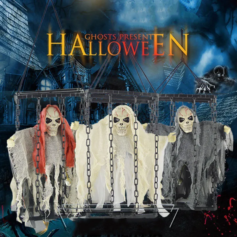 

Ghost Called and Shaking Cage For Halloween Party Bar Hanging Decorations
