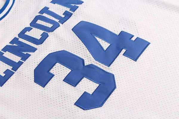 Throwback Basketball Jerseys Movie jerseys mens 34 white blue Jersey basketball shirt For Men  Custom Name jersey