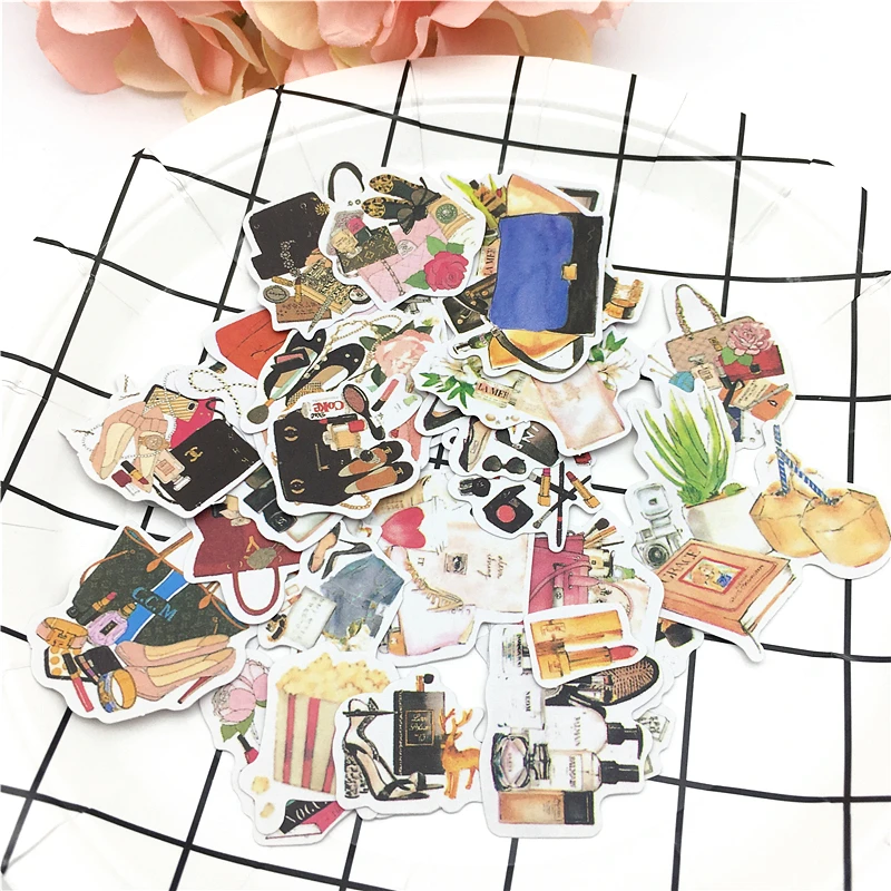 31 шт. 1 сумка прекрасный креативный японский тип ручной рисунок сумка Клей Скрапбукинг DIY стикер