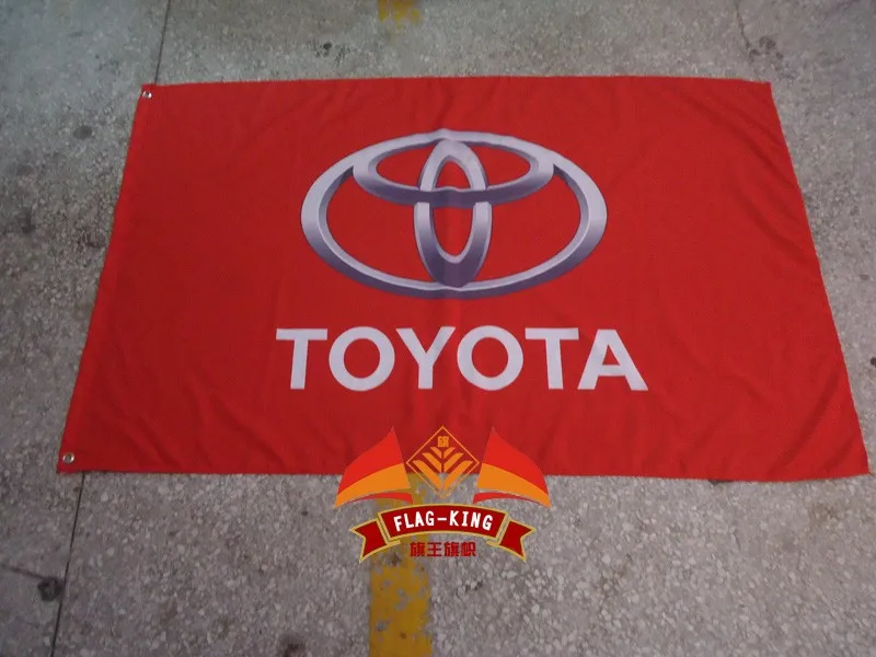 Toyota car Flag, 3x футов Полиэстер, Toyota баннер