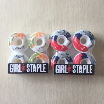 

4PCS/Set STAPLE Skateboard Wheels PU 50/54mm Kaykay Board Wheels