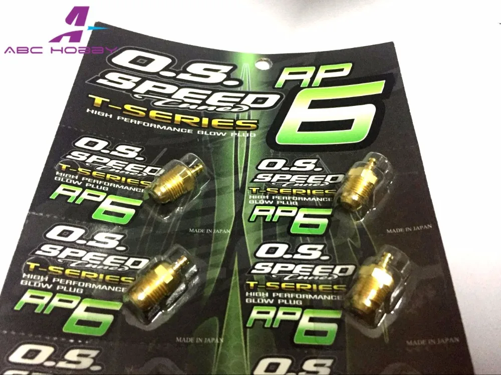 

NEW O.S. SPEED os Glow Plug OSNO.6 OSP6 Gold High performance T-SERIES Medium On-Road Nitro Glow Plug Engine PartsRC Car