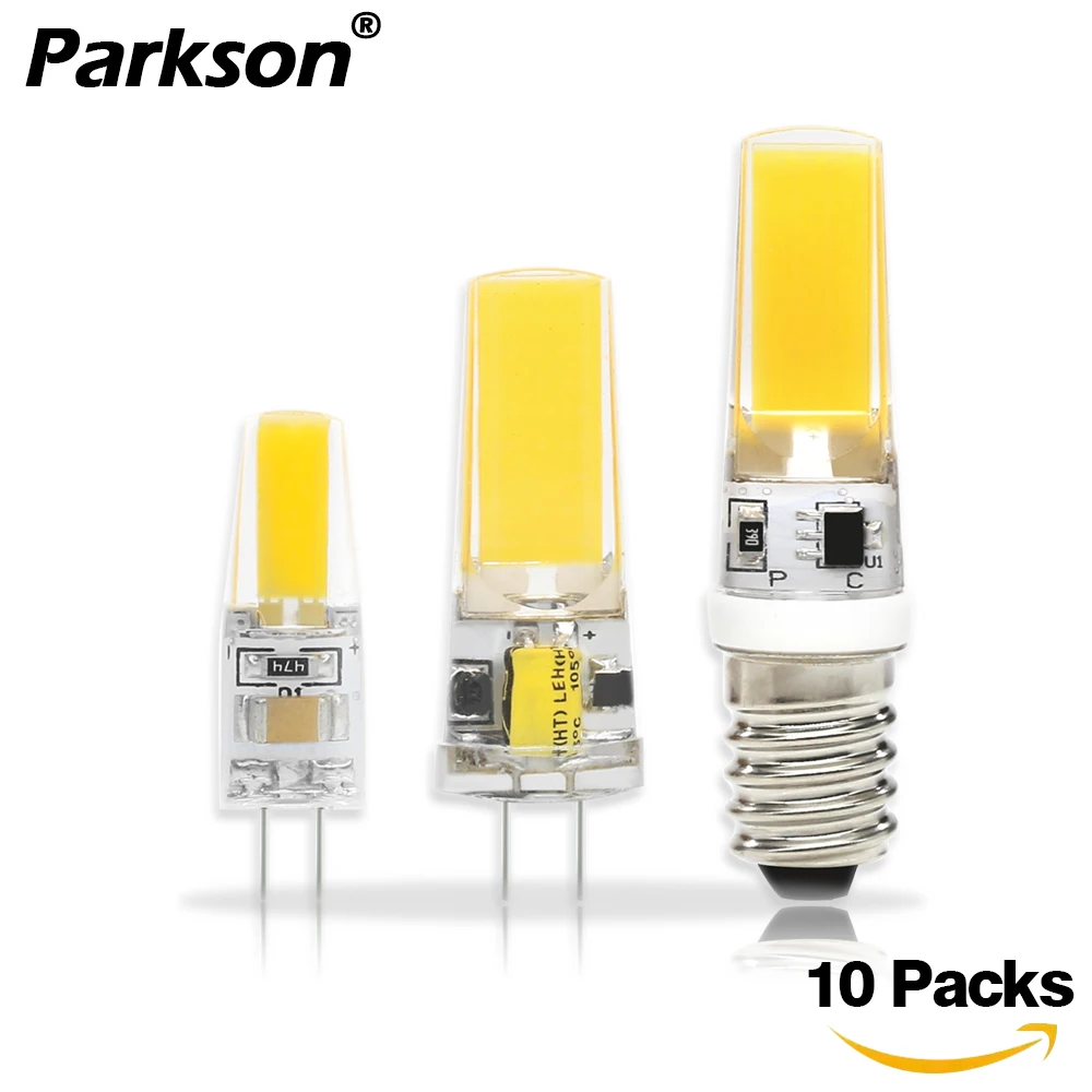 

10PCS/lot COB LED Lamp G4 G9 E14 Lampada LED Lamp Bulb AC/DC 12V 220V 6W 9W 12V 360 Beam Angle Replace Halogen Chandelier Lights