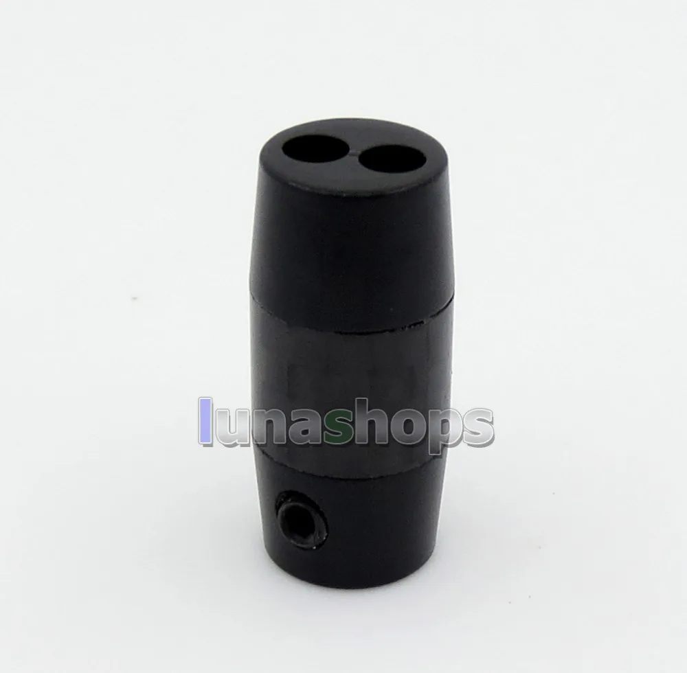 LN005849 Full Metal Carbon Headphone Cable Audio Y Splitter Adapter For DIY Custom Cable Dia 3 2mm 5 2mm