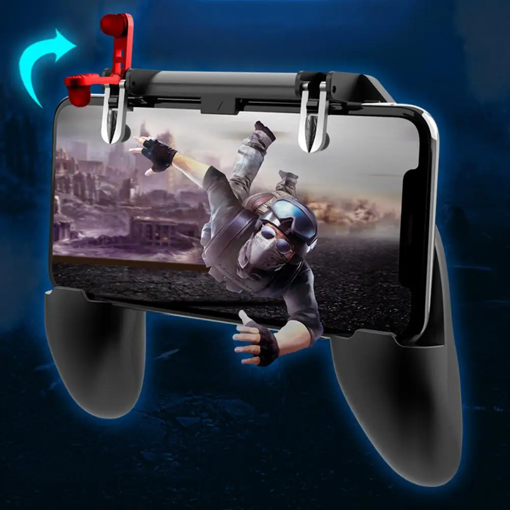 Yiwa 3 in 1 PUBG Mobile Gamepad Trigger Control Cell Phone Game Pad Controller L1R1 Gaming Shooter