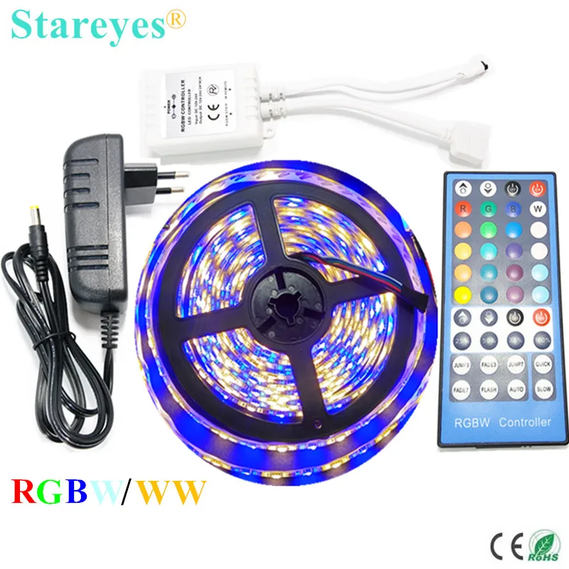 Водонепроницаемая светодиодная лента RGBW RGBWW SMD 5050 5 м 1 комплект|led aquarium light 120w|lamp uv