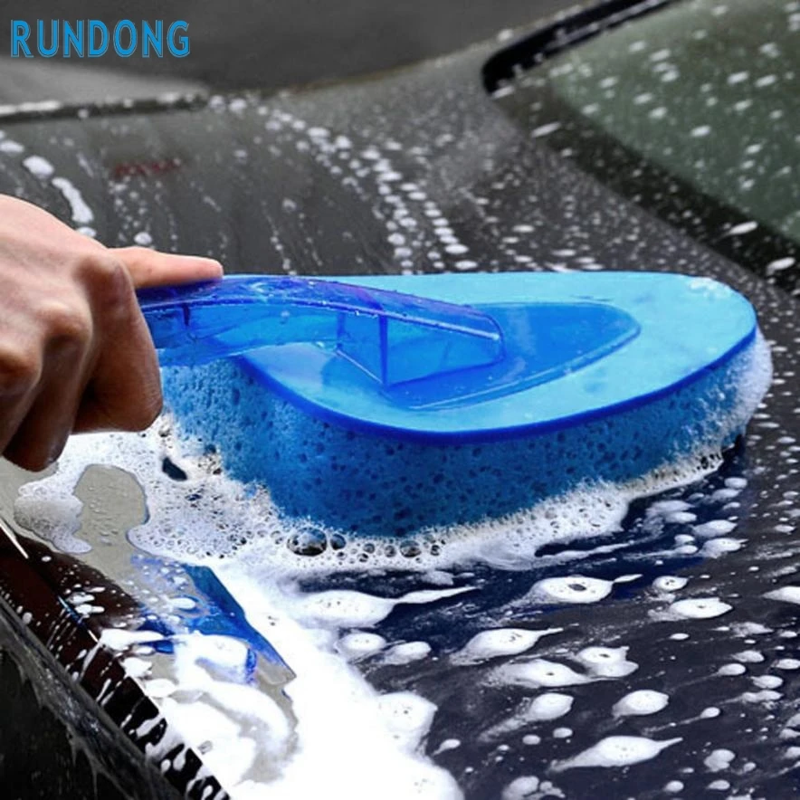 New Arrival Car Wash Clean Sponge Brush Glass Cleaner Blue Wave Car