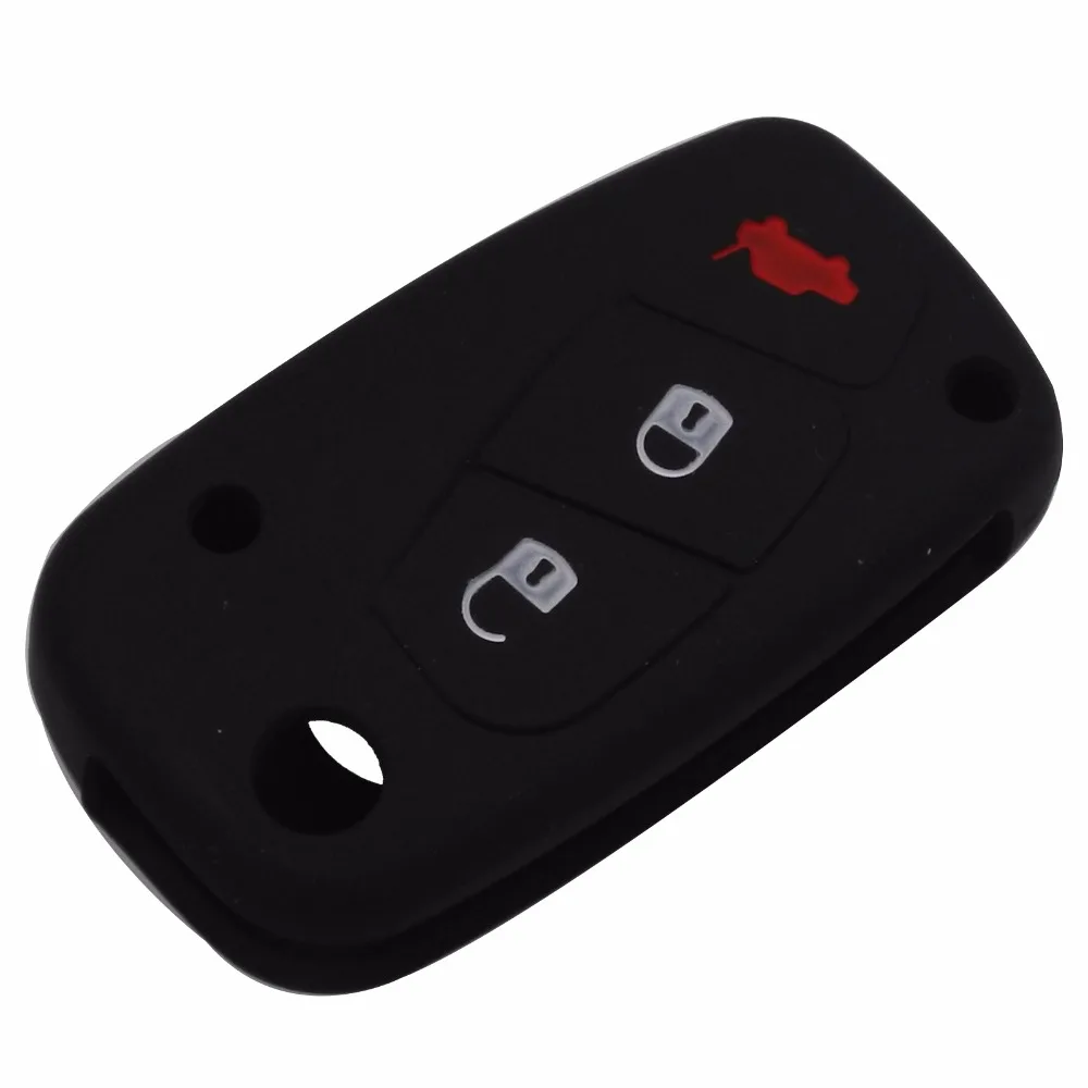 Key Case Cover 3 Buttons Silicone Car For FIAT Panda Stilo Punto Doblo Grande Bravo 500 Ducato Minibus