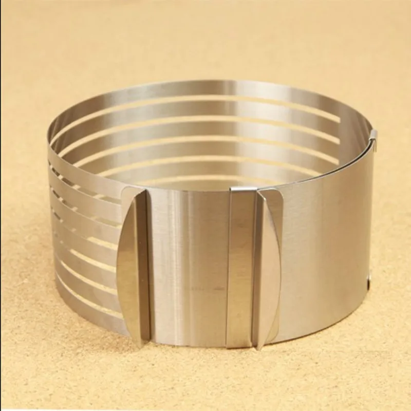 6 8 inch stainless steel mousse ring adjustable telescopic round cake