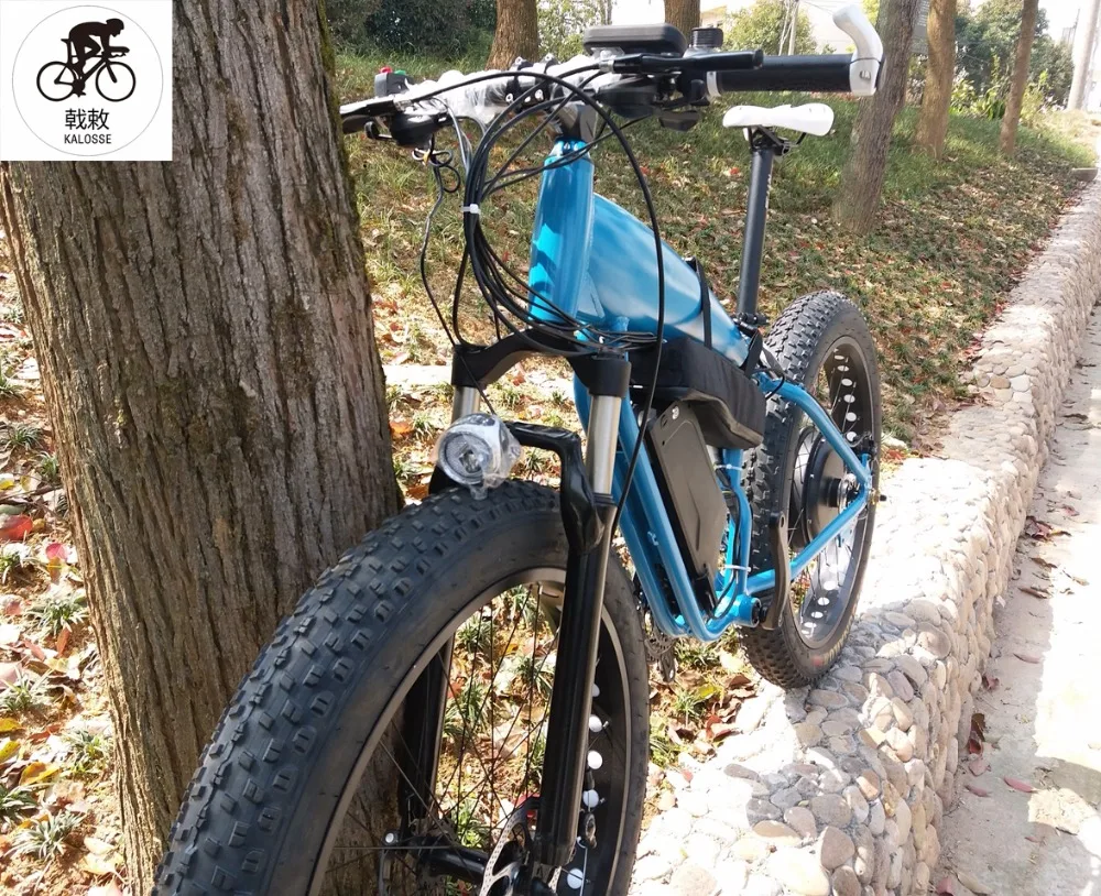 Perfect Kalosse  aluminum alloy  48V 1000W 26*4.0 tires  27 speed M390   Hydraulic brakes  electric fat  bike  electrical snow bike 2