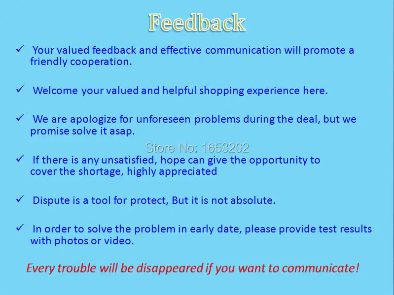 5. Feedback