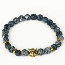 FAITHEASY 8 мм выветривающая Сова эластичный браслет для украшения рук